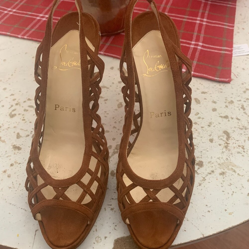AUTHENTIC Christian Louboutin Strappy Stiletto Sandals